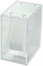 Kunststoff-Uhrenbox, weißes Kissen, 8,5 cm x 5,5 cm x 10,5 cm - Image 2