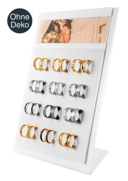 Ringdisplay für Partnerringe, 26,5 x 17,5 x 9 cm