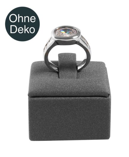Ringaufsteller "Soft", PU-bezogen, 3,5 x 3,5 x 3 cm