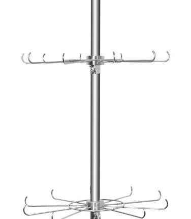 Universalständer aus Edelstahl, wahlweise mit verschiedenen Kränzen, 210 cm a...