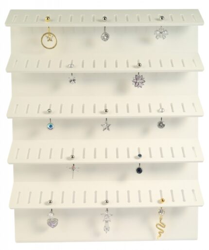 Display für Piercings, Kunststoff, weiß