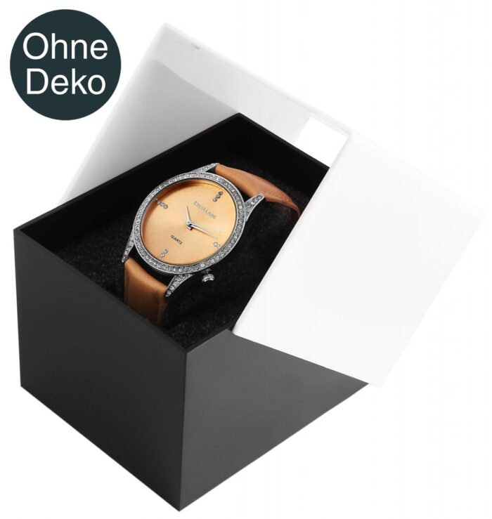 Kunststoff-Uhrenbox, Klappdeckel, VE 12, 9,9 cm x 8,1 cm x 6,8 cm - Image 3