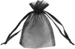 Organza Beutel, schwarz, VE 50 - Image 2