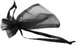 Organza Beutel, schwarz, VE 50 - Image 3