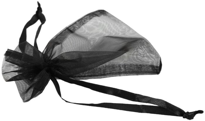 Organza Beutel, schwarz, VE 50 - Image 3