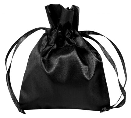 Schmuckbeutel aus Polyester, VE 50, schwarz