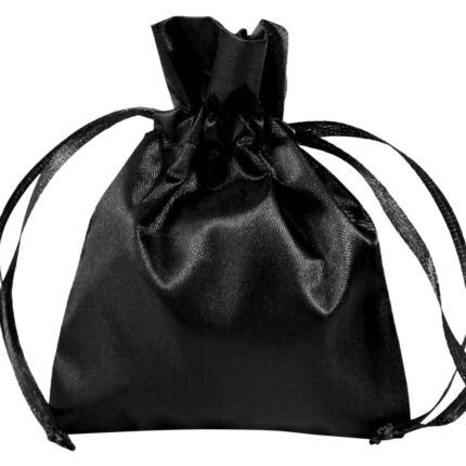 Schmuckbeutel aus Polyester, VE 50, schwarz