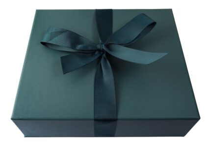 Elegante Schmuckbox mit Schleife, 18 x 21 x 6 cm