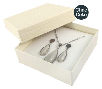 Papp Schmuckboxen, creme