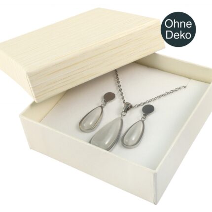 Papp Schmuckboxen, creme