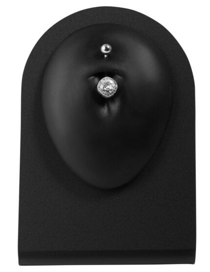 Aufsteller für Piercings, Kunststoff/Silikon, schwarz