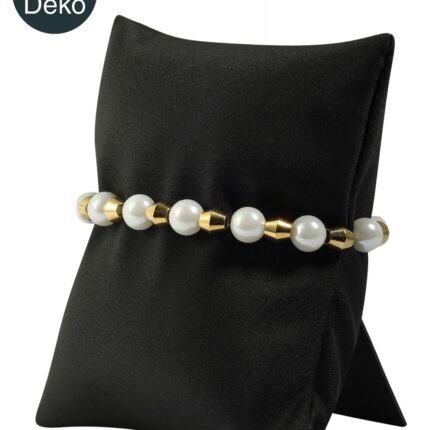 Dekokissen für Armbänder/Uhren, Polyester, Metall, versch. Farben