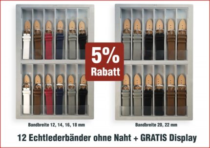 Echt Lederbänder inkl. Display