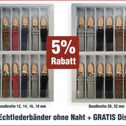 Echt Lederbänder inkl. Display