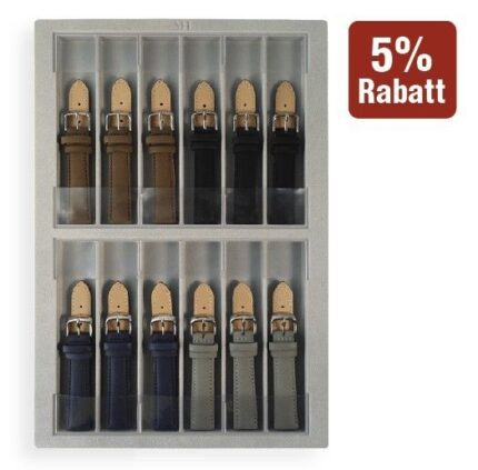 Echtlederbänder mit Naht + gratis Display