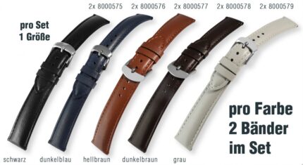Uhrenarmbänder im 10er Set