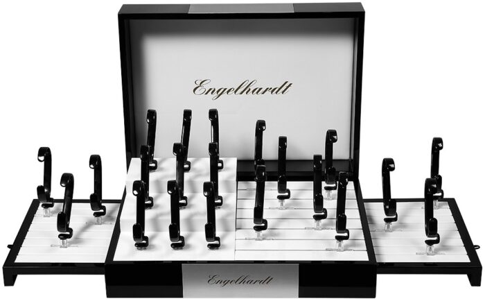 Engelhardt Uhren-/Schmuckdisplay, schwarz/weiß - Image 1