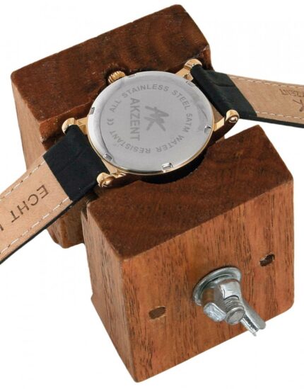 Gehäusehalter aus Holz, auch für Chronographen geeignet
