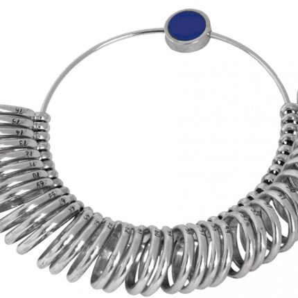 Ringmaß aus vernickelten Stahl, Umfang 38 - 76 mm