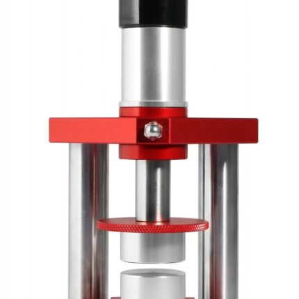 Spindelpresse für Gläser und Gehäuse, Aluminium/Edelstahl, rot/silberfarben