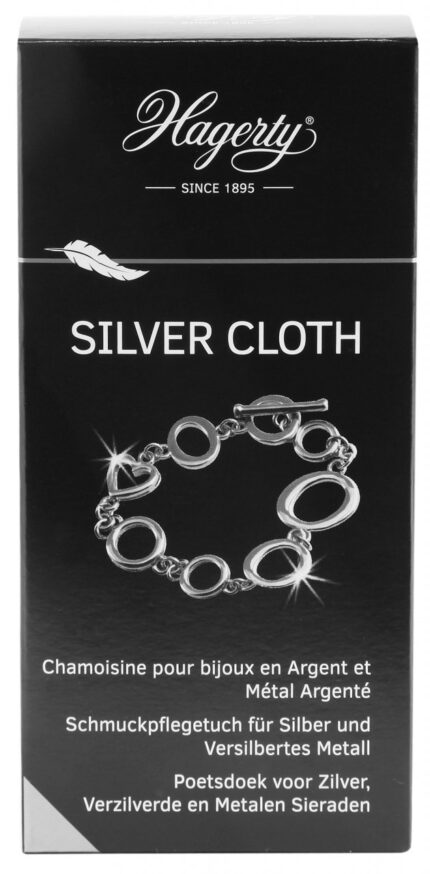 Hagerty Silver Cloth Schmuckpflegetuch für Silber- und versilberten Schmuck, ...