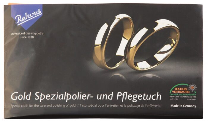 Gold Spezialpolier- und Pflegetuch, 24 x 30 cm - Image 1