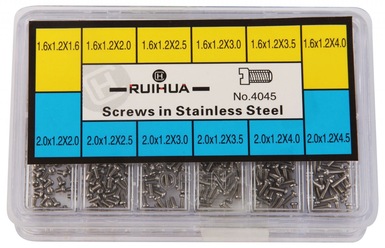image_7300017-001_1_1280x1280 Edelstahlschraubensortiment in 12 verschiedenen Größen, 1,2 mm Gewindestärke,... - Image 1