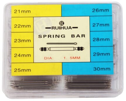 Federstege Sortiment in 10 verschiedenen Größen, 21 mm - 30 mm, Ø 1,5 mm