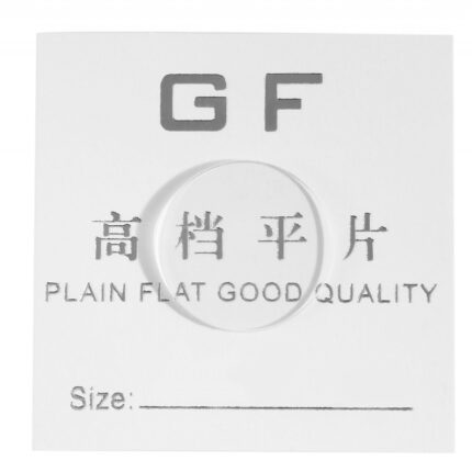 Mineralglas für Uhren, flach, Stärke 1 mm, Ø 16 mm - 45 mm