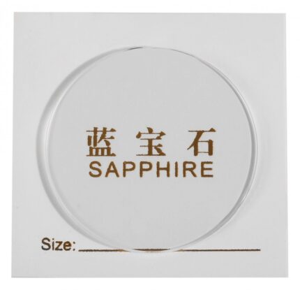 Saphirglas flach, Stärke 1 mm