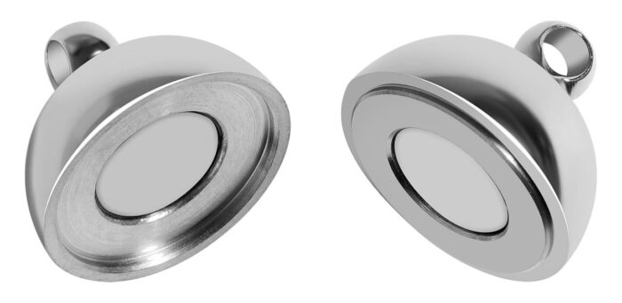 Magnetschließe rund, Edelstahl poliert, Durchmesser 6 -14 mm - Image 5