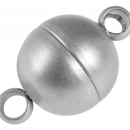 Magnetschließe rund, Edelstahl mattiert, Durchmesser 6 -10 mm