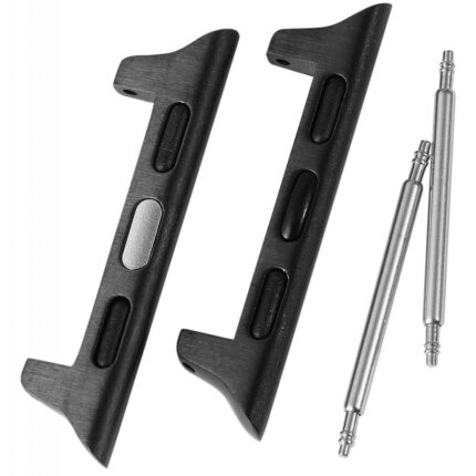 Adapter / Connector für Armbänder (kompatibel mit Apple Watch), schwarz