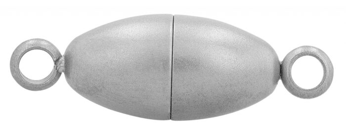 Magnetschließe oval, Edelstahl matt, 6 -8 mm - Image 4