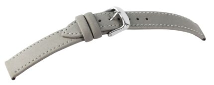 Echtleder Uhrenarmband, grau, 18-24 mm