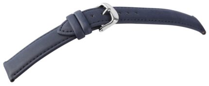 Echtleder Uhrenarmband, dunkelblau, 18 - 24 mm