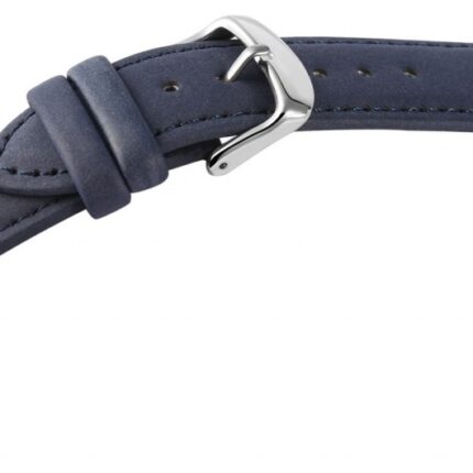 Echtleder Uhrenarmband, dunkelblau, 18 - 24 mm