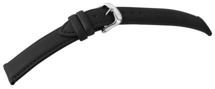 Echtleder Uhrenarmband, schwarz, 18 - 24 mm