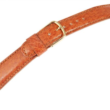 Echtleder-Uhrenarmband, hellbraun, 17 mm