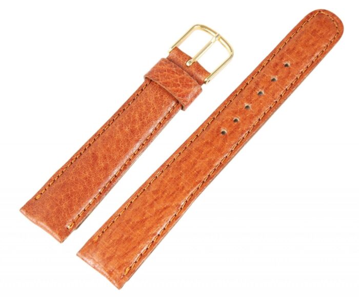 Echtleder-Uhrenarmband, hellbraun, 17 mm - Image 2