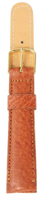 Echtleder-Uhrenarmband, hellbraun, 17 mm - Image 4
