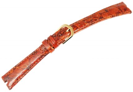 Echtleder-Uhrenarmband, braun, 14 mm