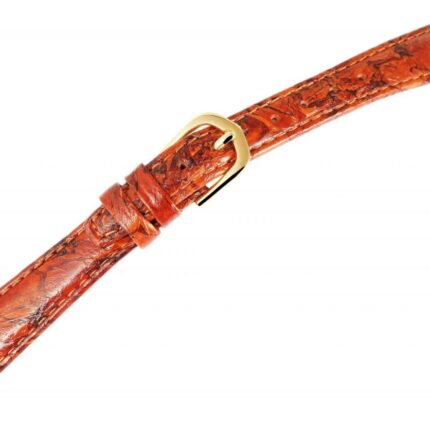 Echtleder-Uhrenarmband, braun, 14 mm