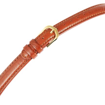 Echtleder-Uhrenarmband, braun, 11 mm