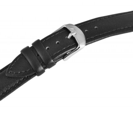 Echtleder-Uhrenarmband, schwarz, 12 mm - 26 mm