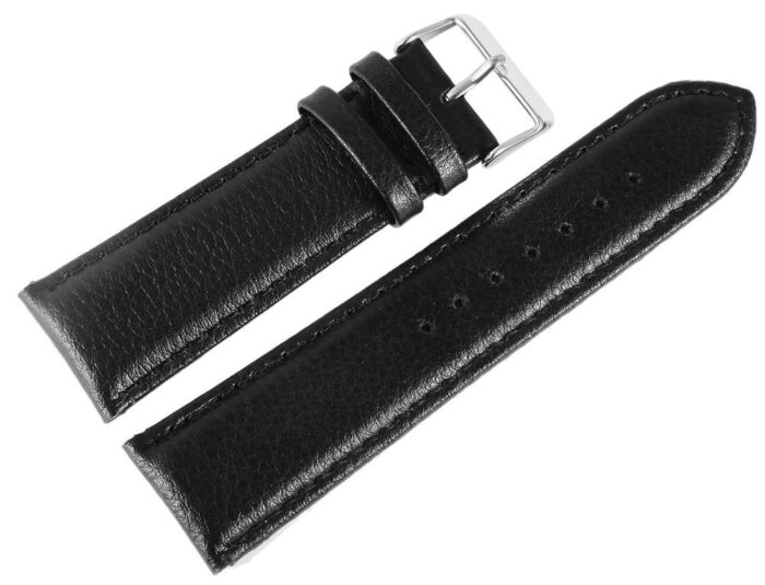 Echtleder-Uhrenarmband, schwarz, 12 mm~24 mm - Image 9