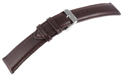 Echtleder-Uhrenarmband, dunkelbraun, 12 mm~24 mm