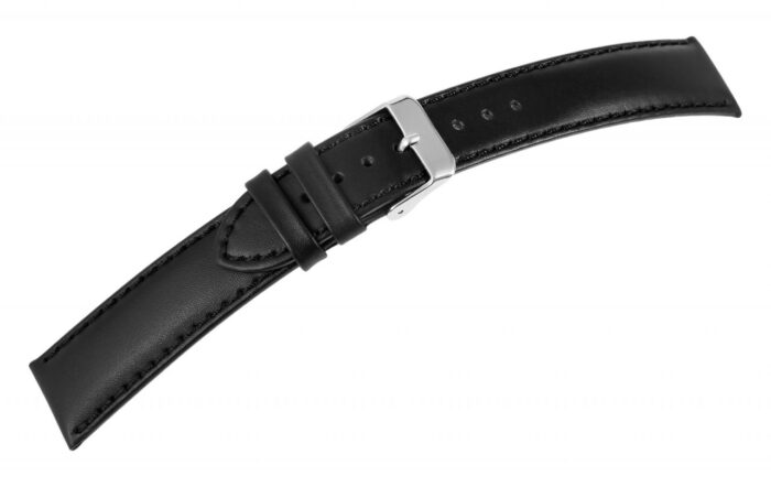Echtleder-Uhrenarmband, schwarz, 18 mm - 24 mm - Image 5