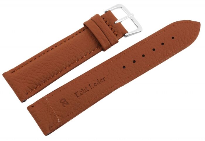 Echtleder-Uhrenarmband, braun, VE 10, 20 mm / 24 mm - Image 3