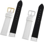 Echtleder-Uhrenarmbänder, weiß, VE 10, 12 mm / 18 mm - Image 3